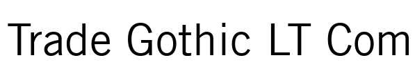 Trade Gothic LT Com