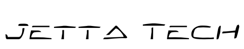 Jetta Tech Font Image