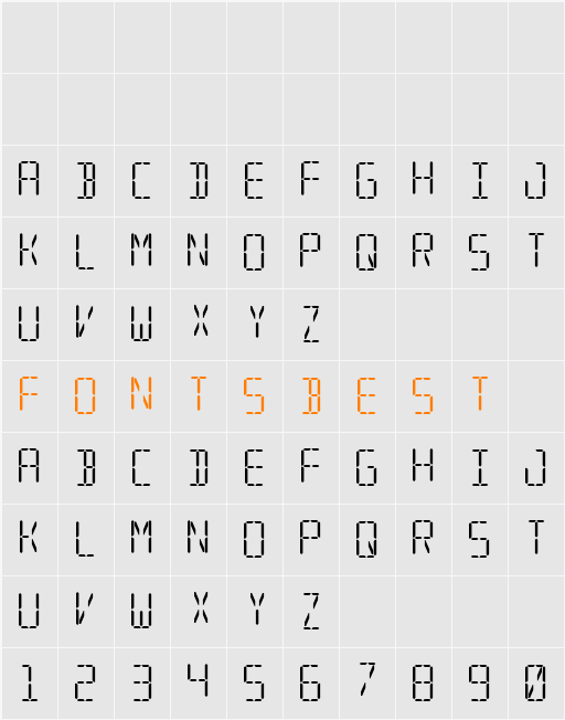 Segmental Character Map