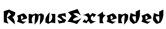 RemusExtended Font Image
