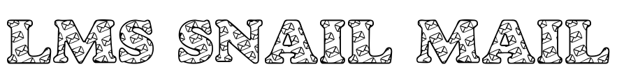 LMS Snail Mail Font Image