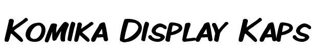 Komika Display Kaps Font Image