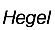 Hegel Font Image