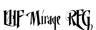 LHF Mirage REG Font Image