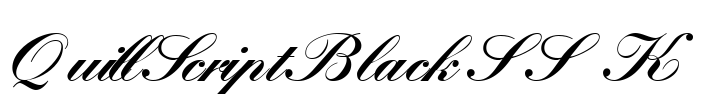 QuillScriptBlackSSK Font Image