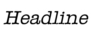Headline Font Image