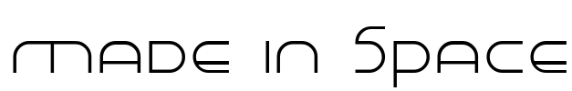 Made in Space Font Image