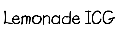 Lemonade ICG Font Image