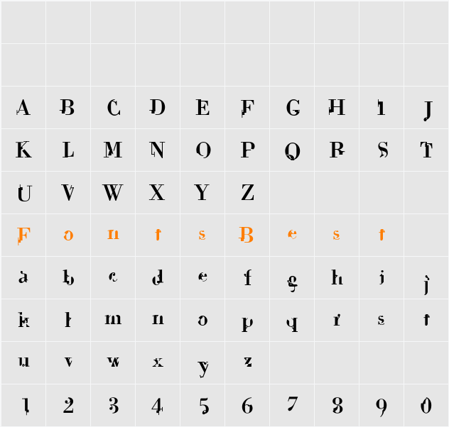 dekale Character Map