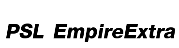 PSL EmpireExtra Font Image