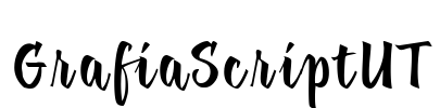 GrafiaScriptUT Font Image