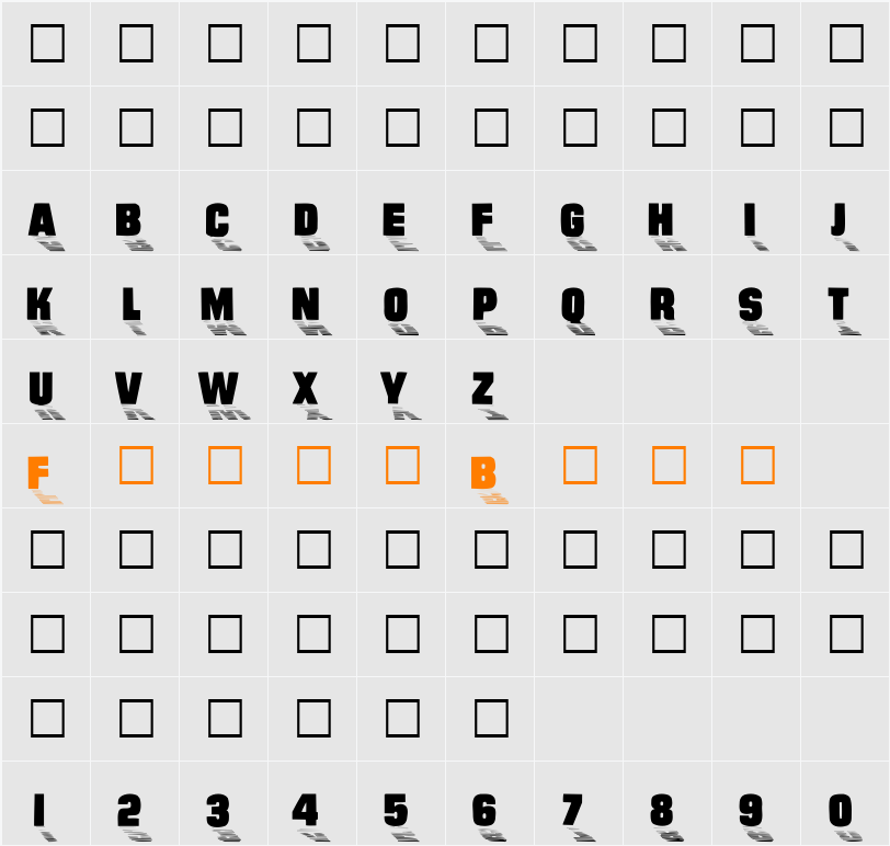 Wharmby Character Map