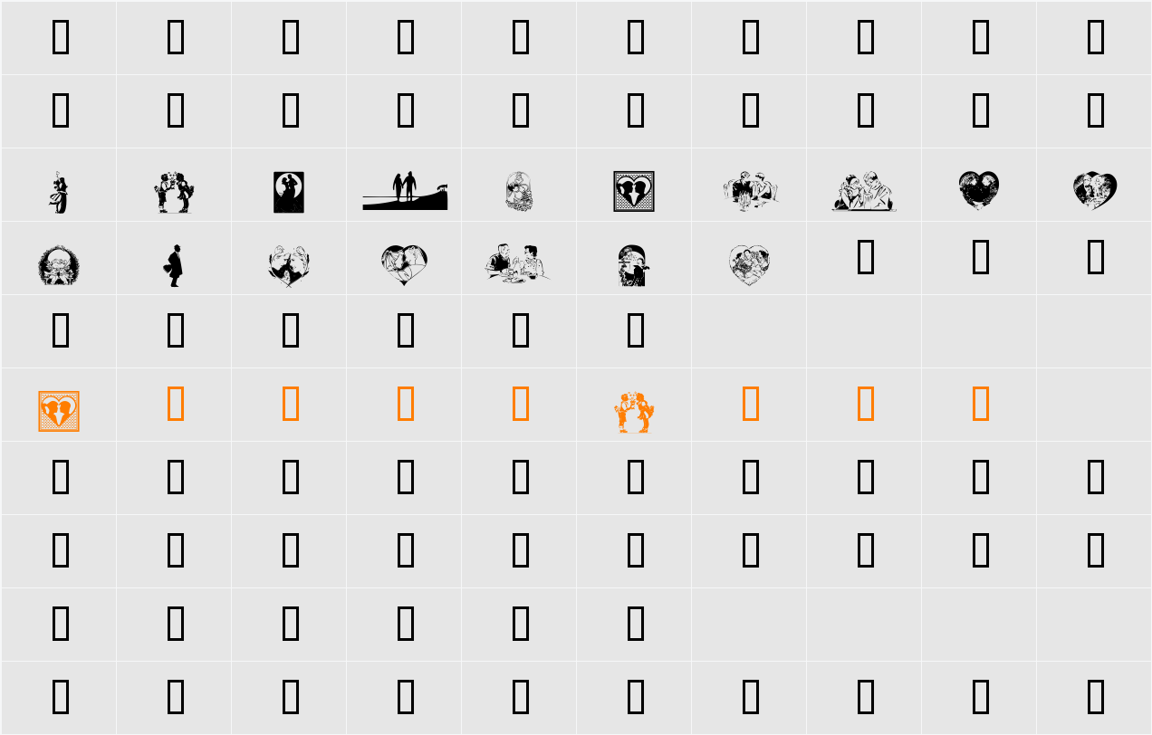 LM Romantix Character Map