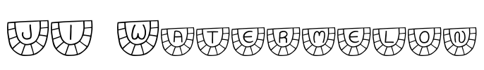 JI Watermelon Font Image