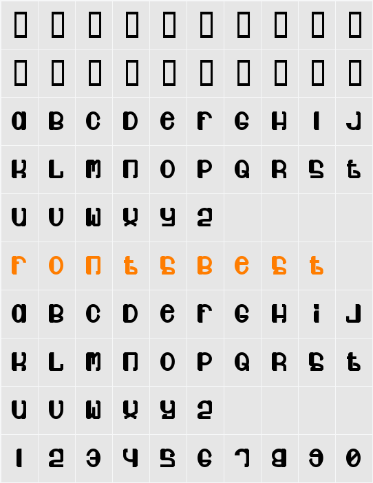 Jubie Character Map