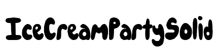 IceCreamPartySolid Font Image