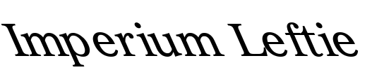 Imperium Leftie Font Image