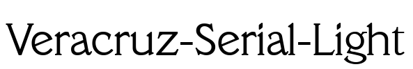 Veracruz-Serial-Light Font Image