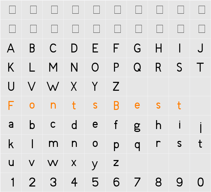 Fudd Character Map