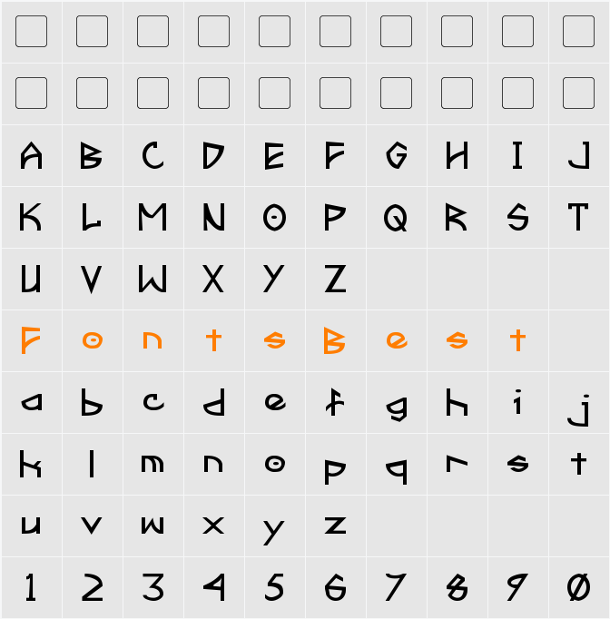 Fractyl Character Map