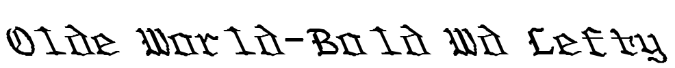 Olde World-Bold Wd Lefty Font Image