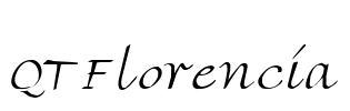 QTFlorencia Font Image