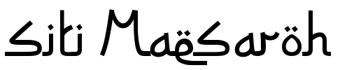 Siti Maesaroh Font Image