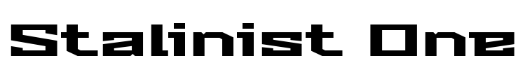 Stalinist One Font Image