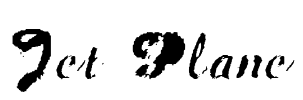 Jet Plane Font Image