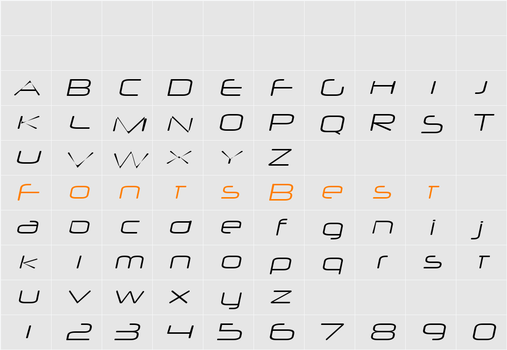Neuropol X Xp Lite Character Map