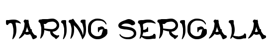 TARING SERIGALA Font Image