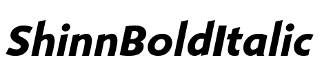 ShinnBoldItalic Font Image