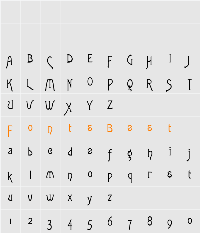RSToulouseLautrec Character Map