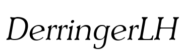DerringerLH Font Image