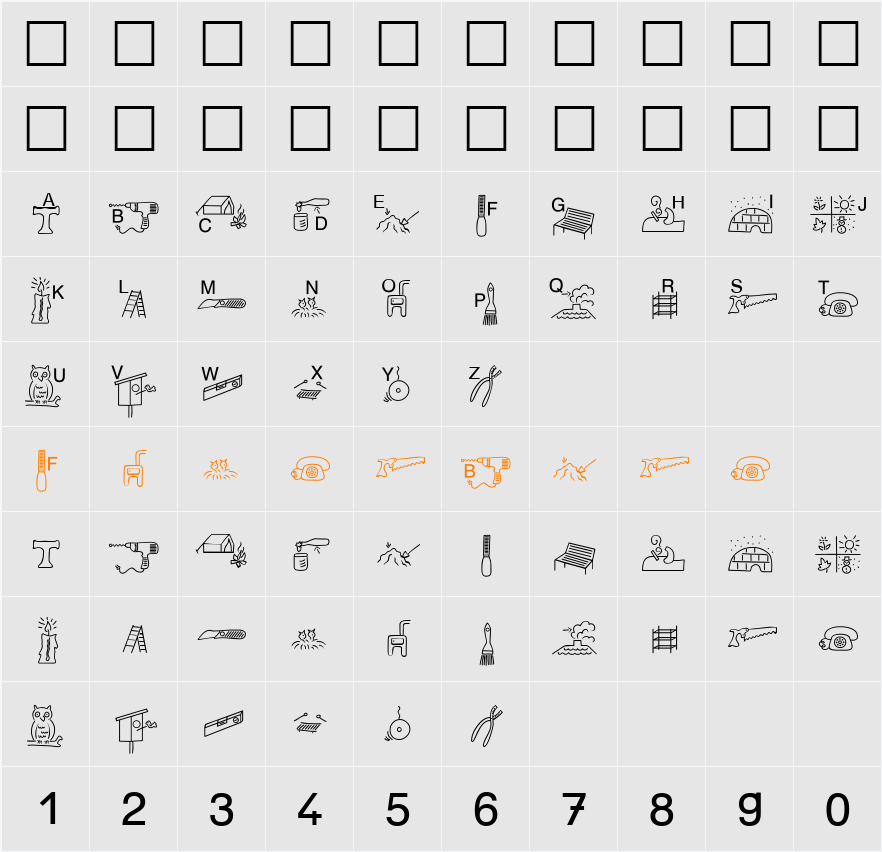 SP Anlaut6 DB Character Map