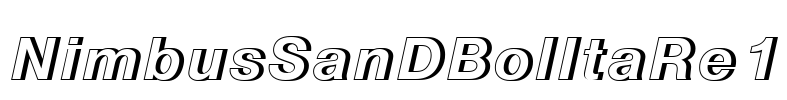 NimbusSanDBolItaRe1 Font Image
