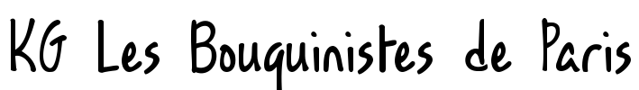 KG Les Bouquinistes de Paris Font Image