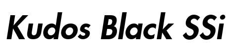 Kudos Black SSi Font Image