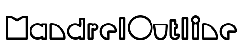 MandrelOutline Font Image