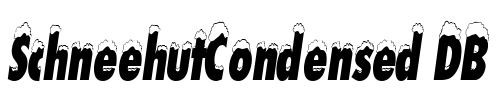 SchneehutCondensed DB Font Image