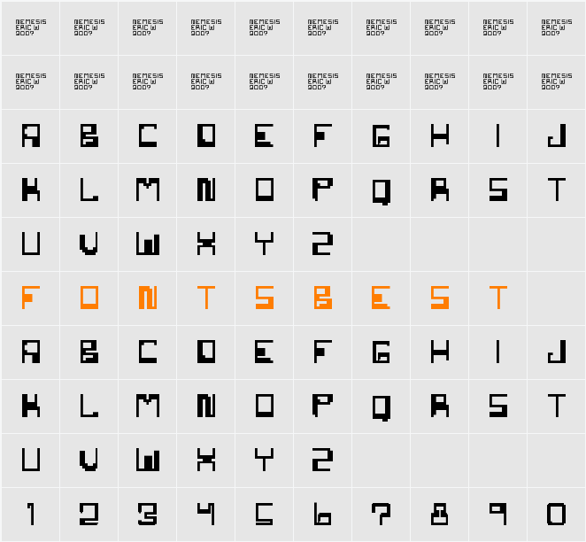 nemesis_erc_2007 Character Map