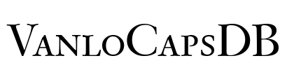 VanloCapsDB Font Image