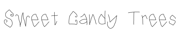 Sweet Candy Trees Font Image