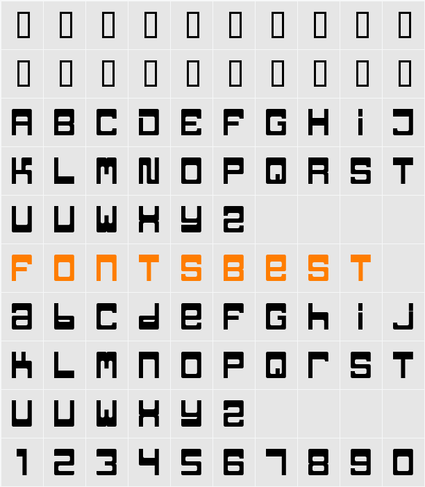 TPF Jaib Character Map