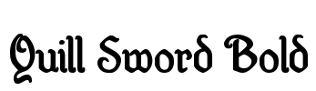 Quill Sword Bold Font Image