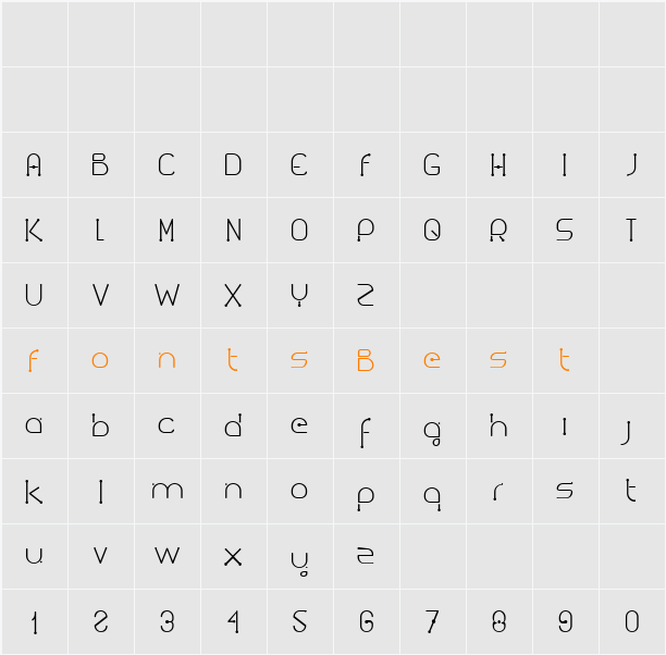 Kuasar Character Map