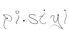 pistyl Font Image