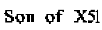 Son of X51 Font Image