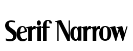 Serif Narrow