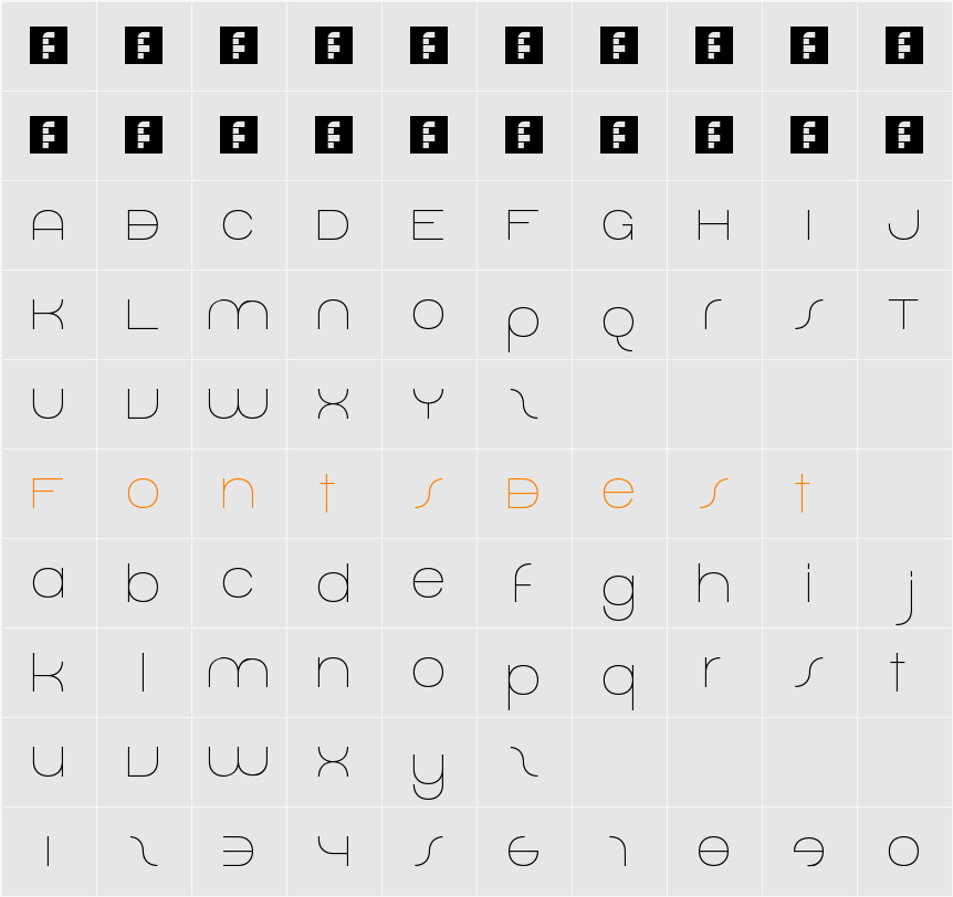 Dolphin Sans Character Map